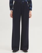 Nice Things - Ecovero Viscose Wide-Leg Pants - Blu