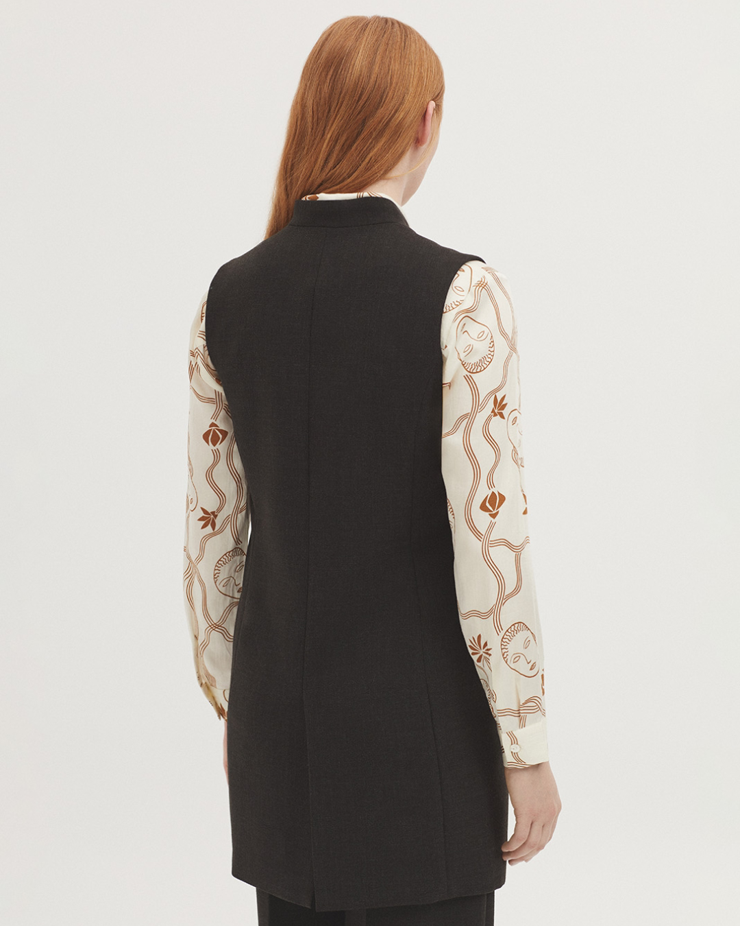 Nice Things - Melange Structured Vest - Grigio