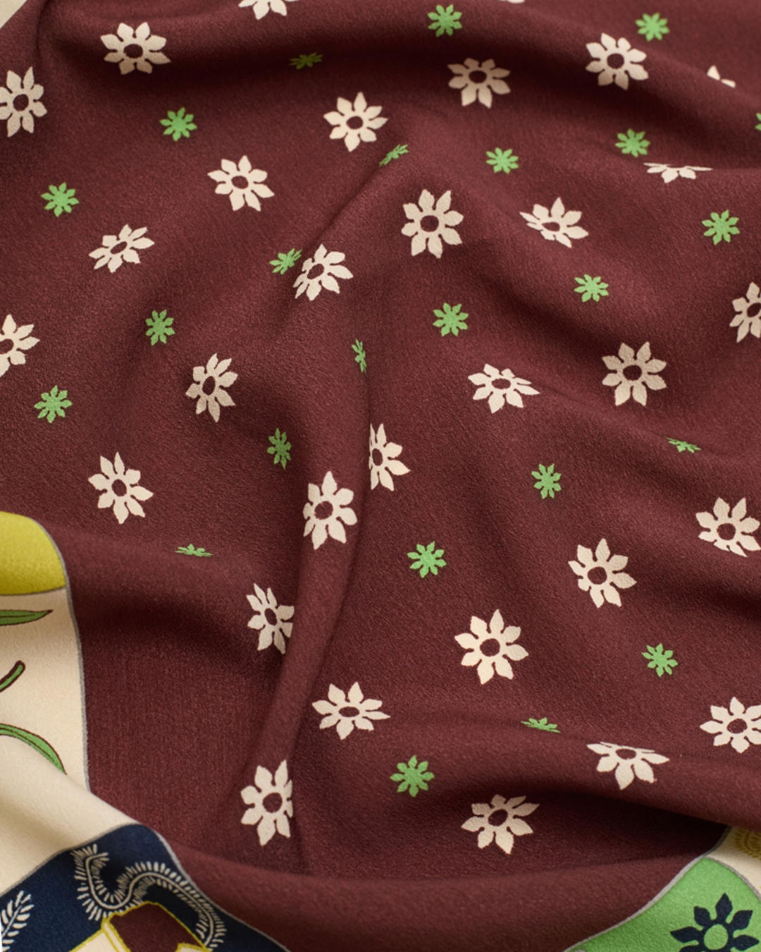 Nice Things - "Dutch Tiles" Scarf - Chestnut