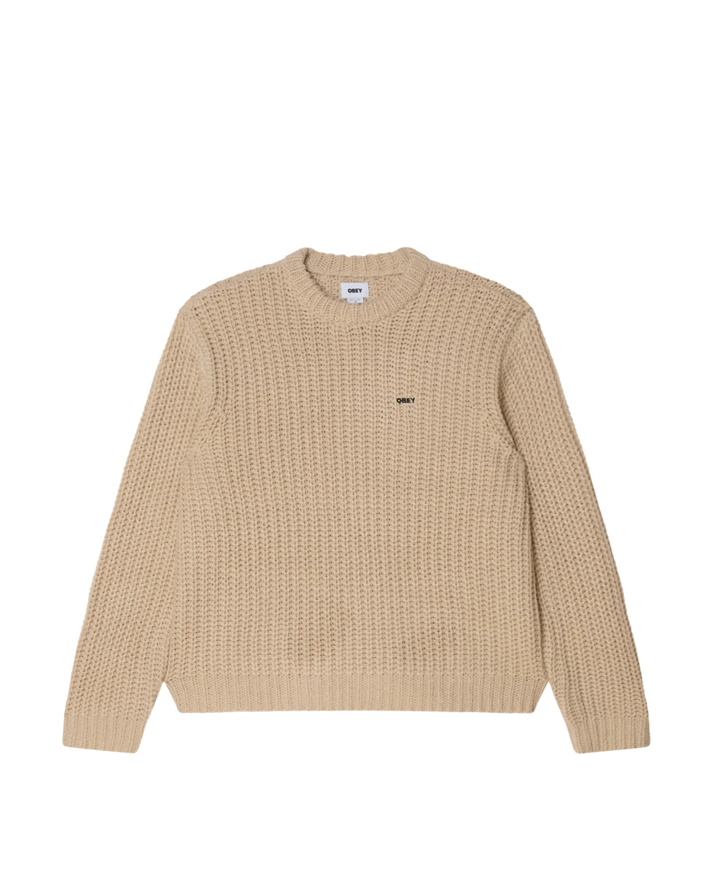 Obey - Bold Chunky Sweater - Beige