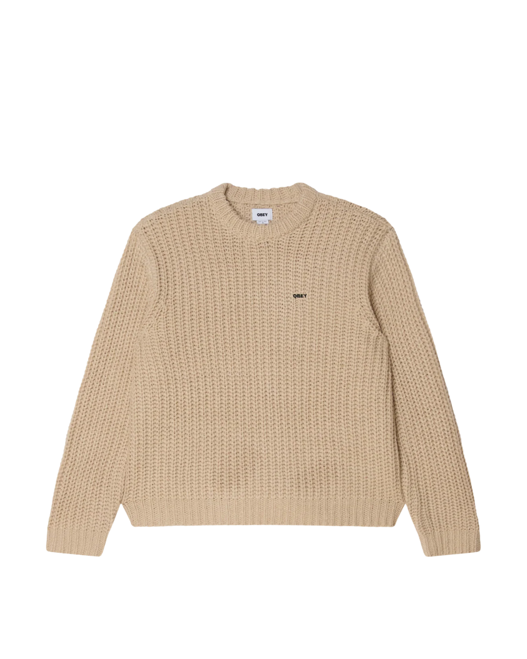 Obey - Bold Chunky Sweater - Beige