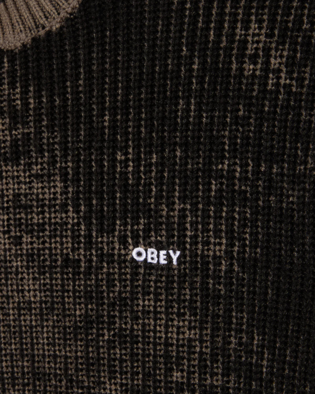 Obey - Spray Effect Sweater - Nero