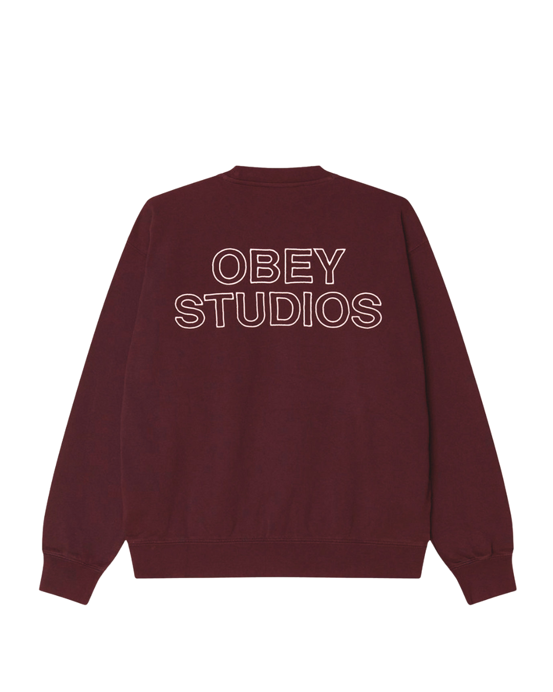 Obey - Studios Faded Crew Fleece - Winetasting