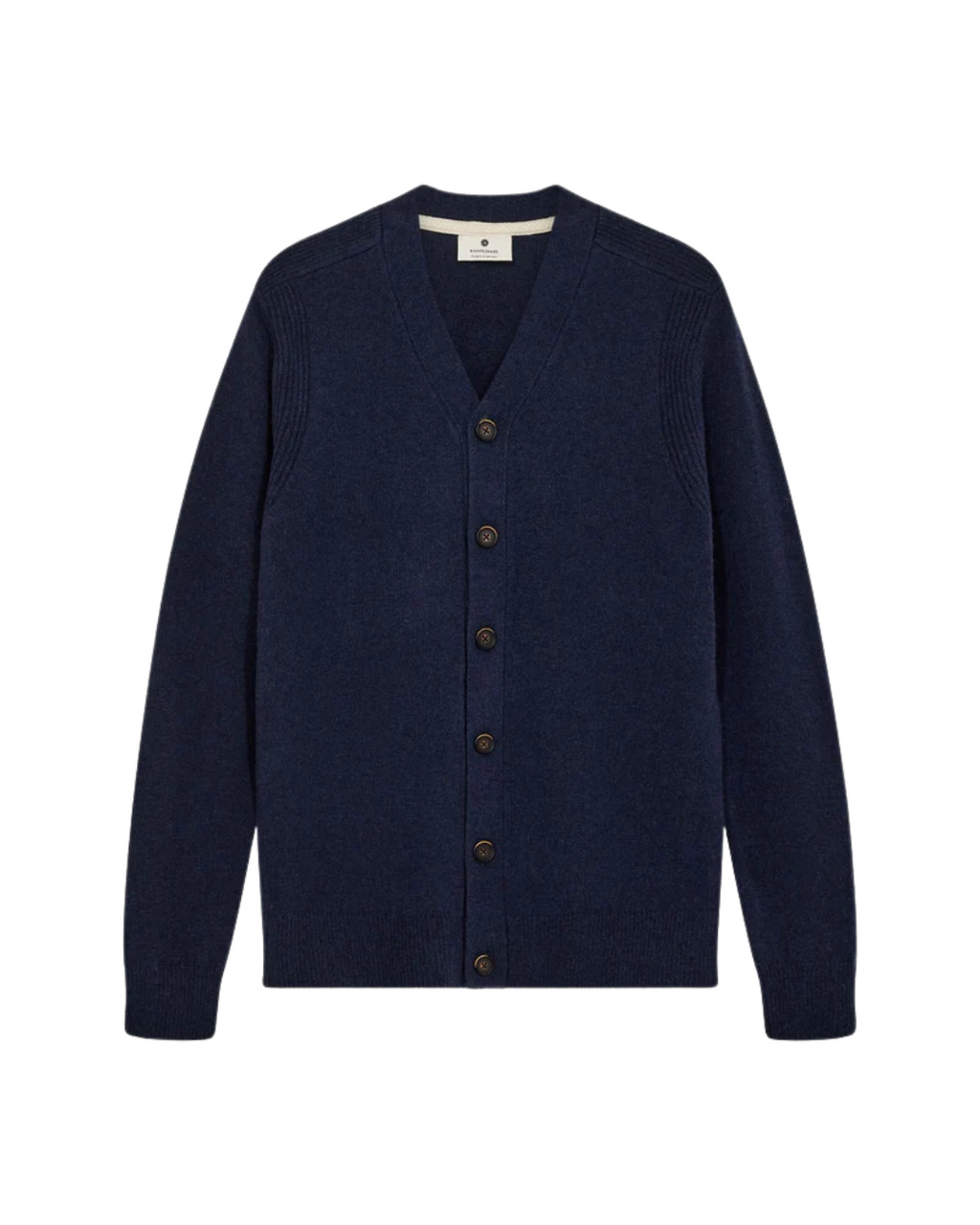 Anerkjendt - Aksvend Lambswool Cardigan - Blu