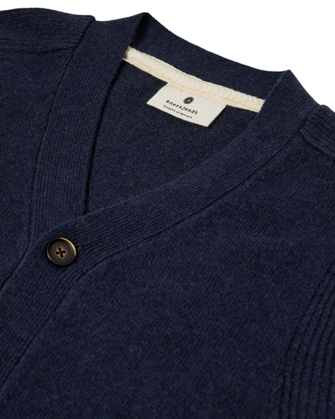 Anerkjendt - Aksvend Lambswool Cardigan - Blu