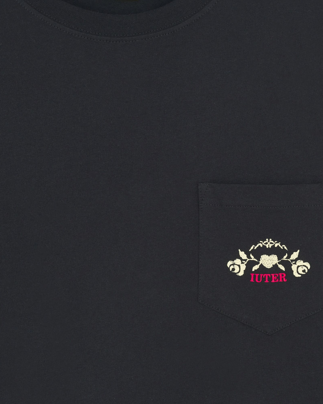 Iuter - Floral Pocket Tee - Nero