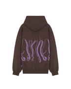 Octopus - Outline Logo Hoodie - Marrone