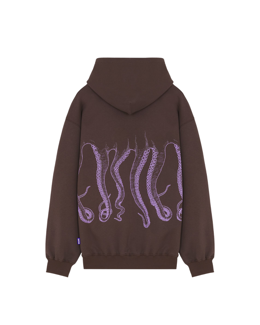 Octopus - Outline Logo Hoodie - Marrone