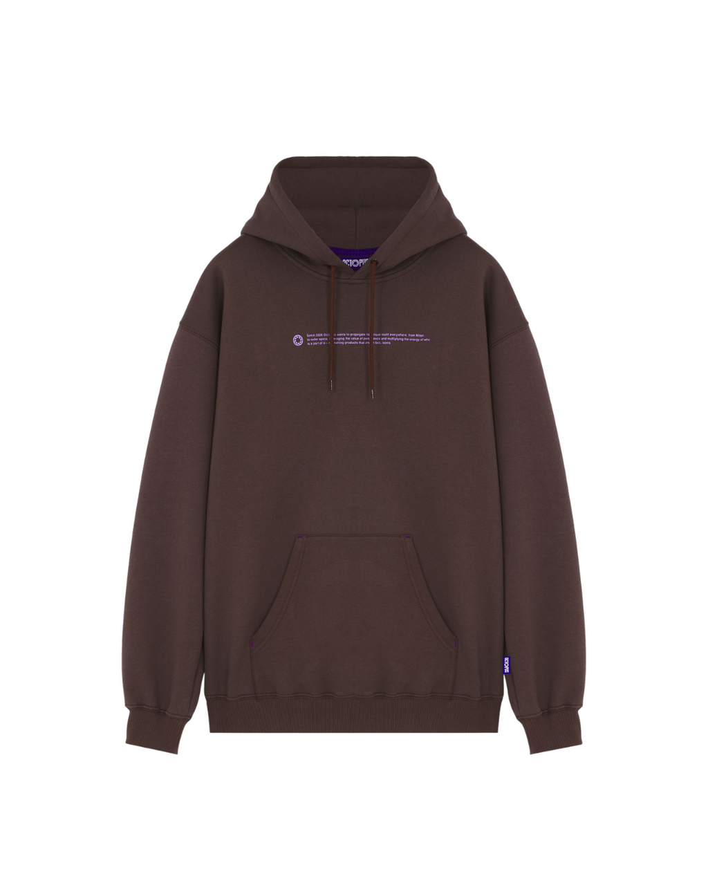 Octopus - Outline Logo Hoodie - Marrone