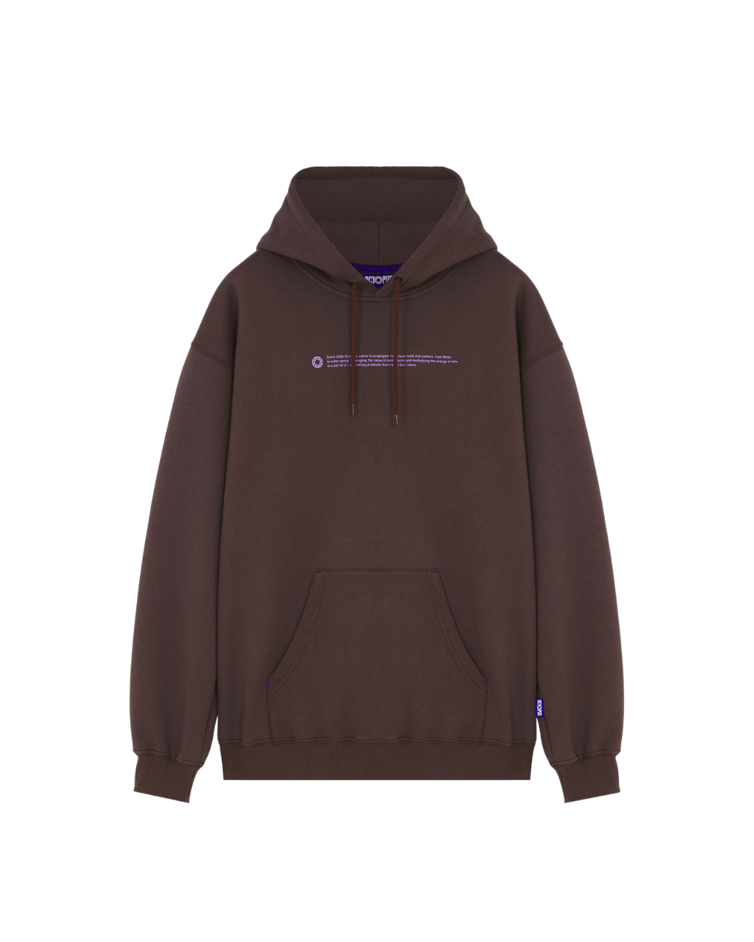 Octopus - Outline Logo Hoodie - Marrone