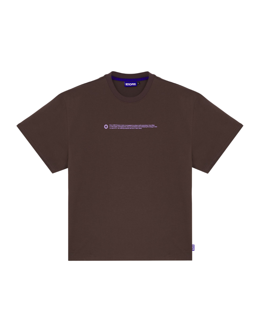 Octopus - Outline Logo Tee - Marrone