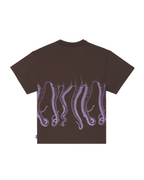 Octopus - Outline Logo Tee - Marrone