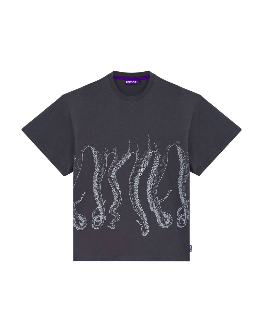 Octopus - Outline Tee - Asphalt