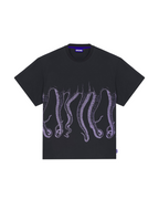 Octopus - Outline Tee - Nero e Viola