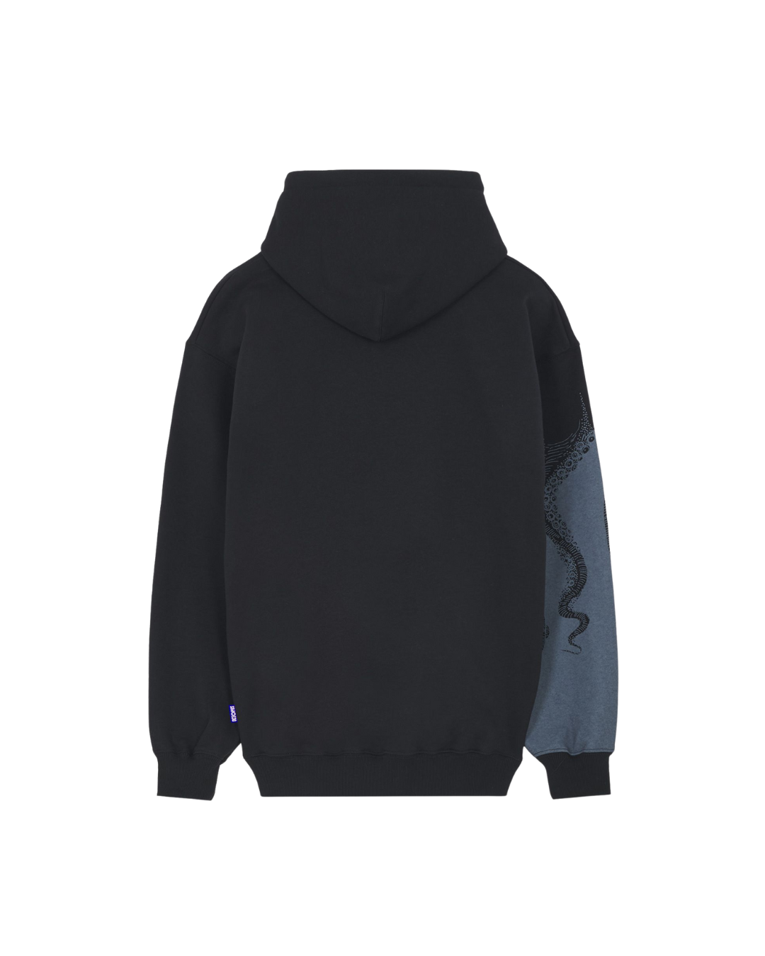 Octopus - Side Hoodie - Nero