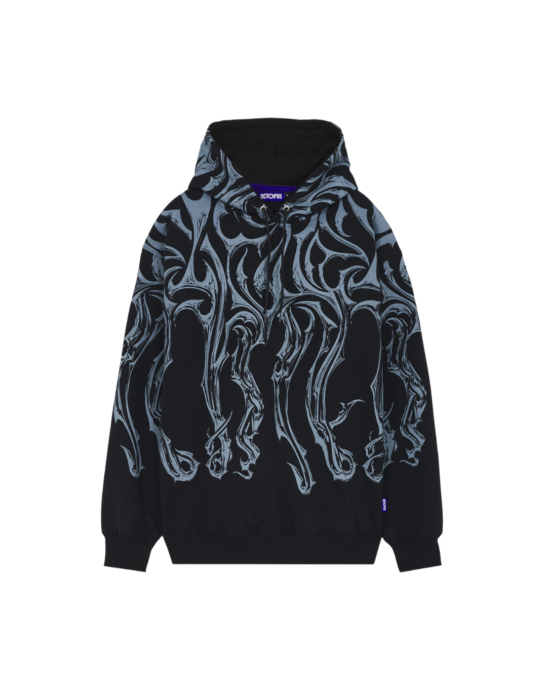 Octopus - Tribal Blade Hoodie BY Luca Devinu - Nero