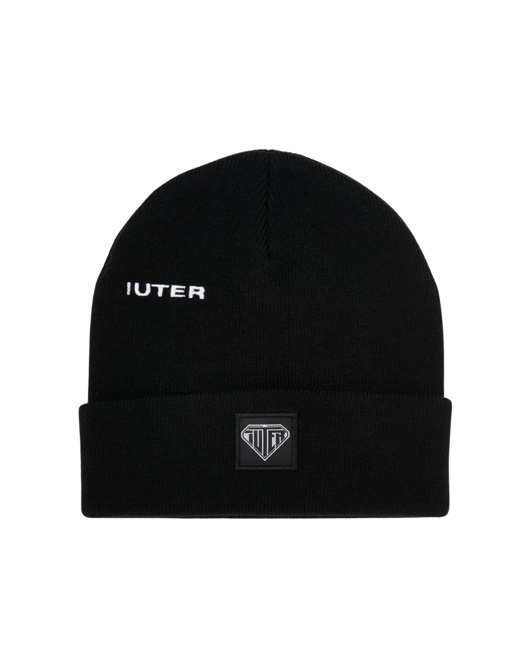 Iuter - Logo Fold Beanie - Nero