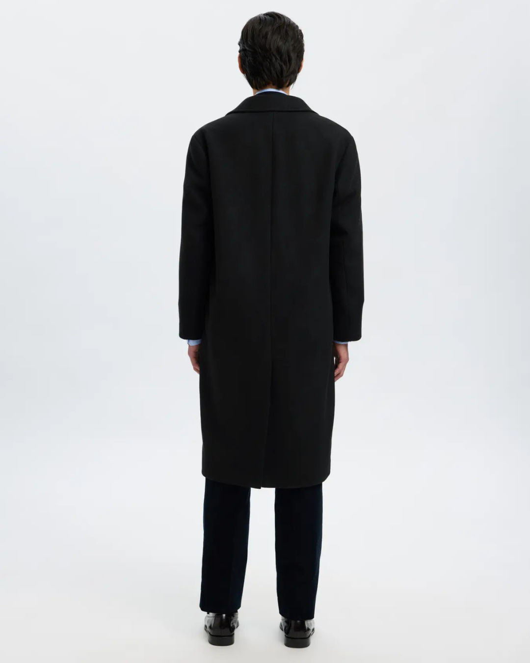 Selected Homme - Slhmilos Wool Blend Relaxed Coat - Nero