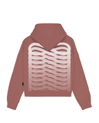 Propaganda - Crop Hoodie Ribs Woman - Clay