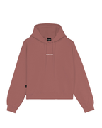 Propaganda - Crop Hoodie Ribs Woman - Clay