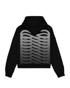 Propaganda - Crop Hoodie Ribs Woman - Nero