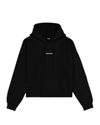 Propaganda - Crop Hoodie Ribs Woman - Nero