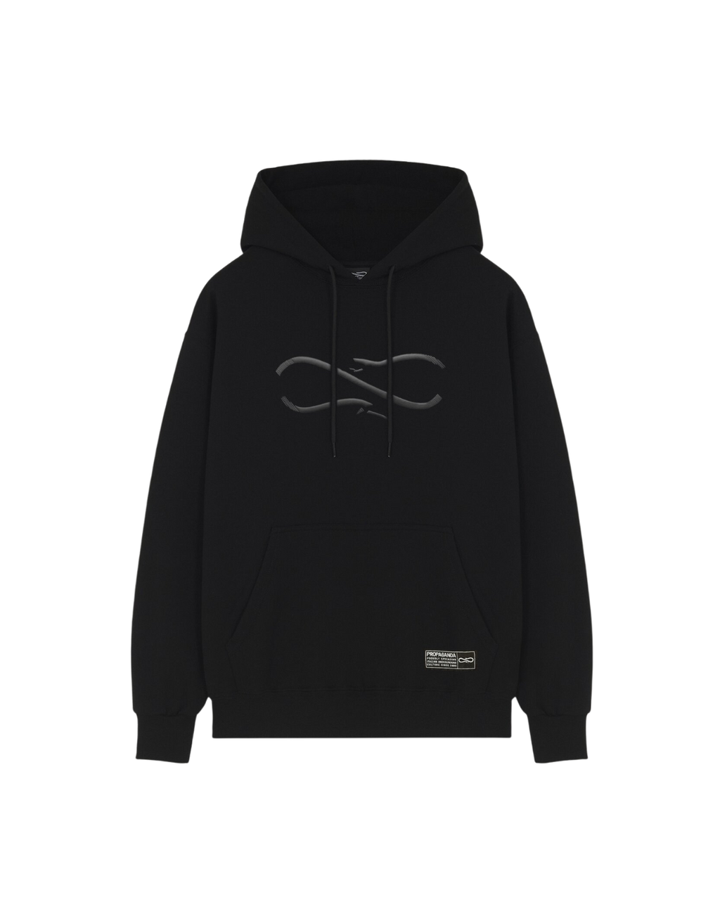 Propaganda - Felpa Logo Embossed - Nero