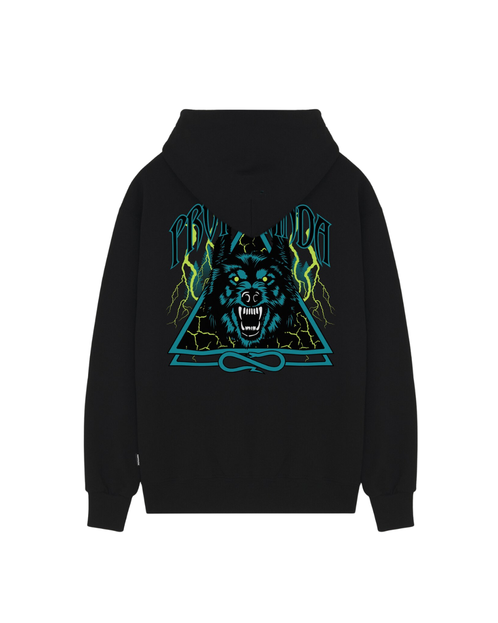 Propaganda - Felpa Triangle Wolf - Nero