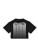 Propaganda - Crop T-Shirt M/M Ribs Woman - Nero