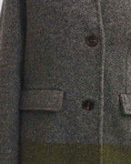 Nice Things - Contrast Bottom Colored Coat - Melange Grey