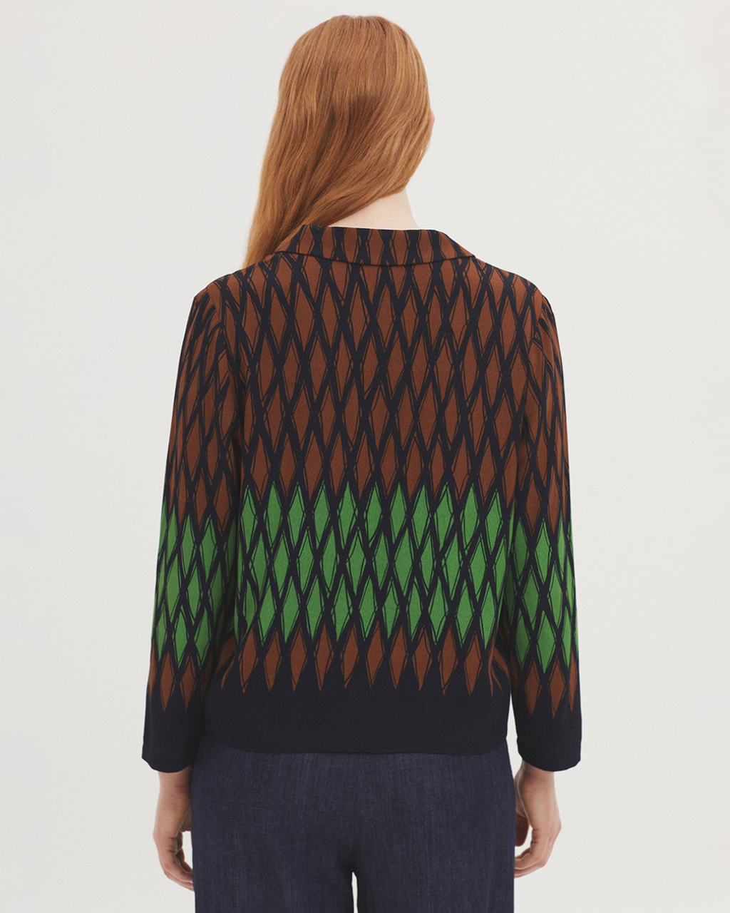 Nice Things - "Endless Column Panneau Print" Shirt - Multi