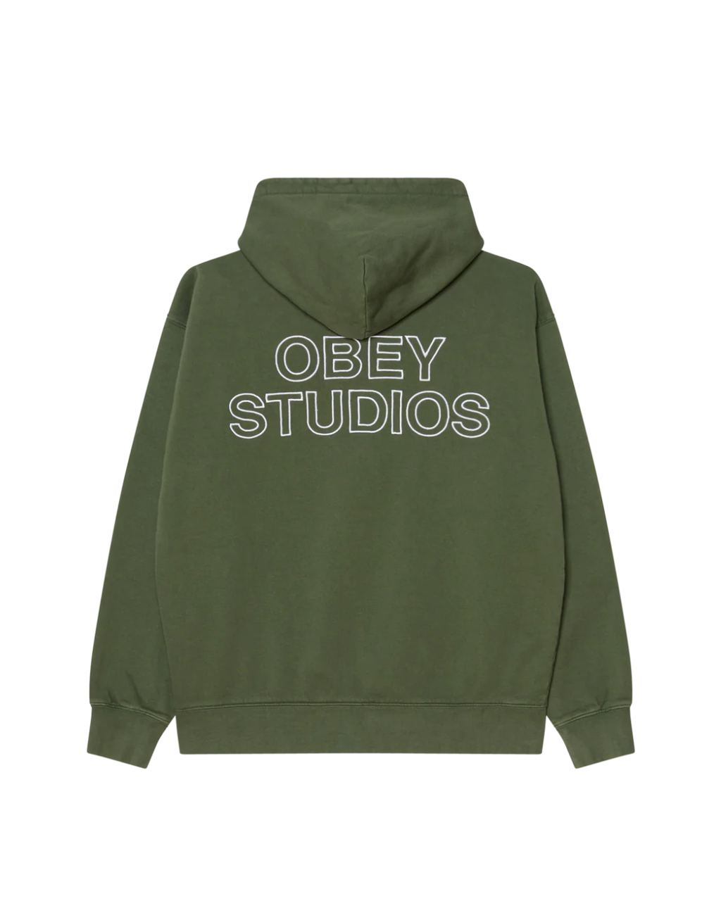 Obey - Studios Faded Hood Fleece - Verde