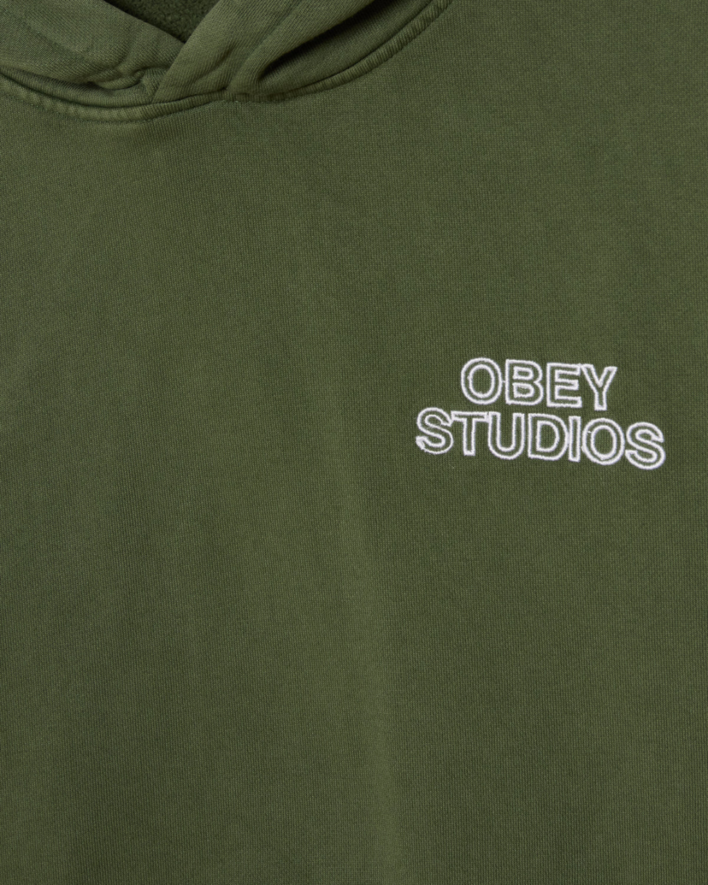 Obey - Studios Faded Hood Fleece - Verde