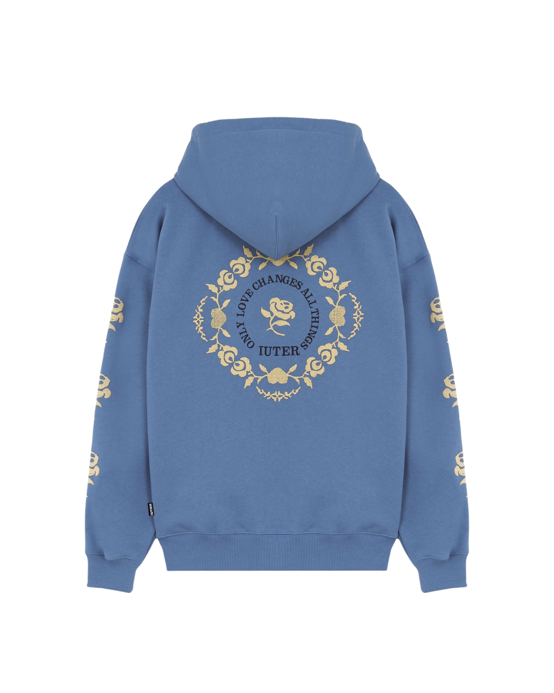 Iuter - Floral Zip Hoodie - Stormy
