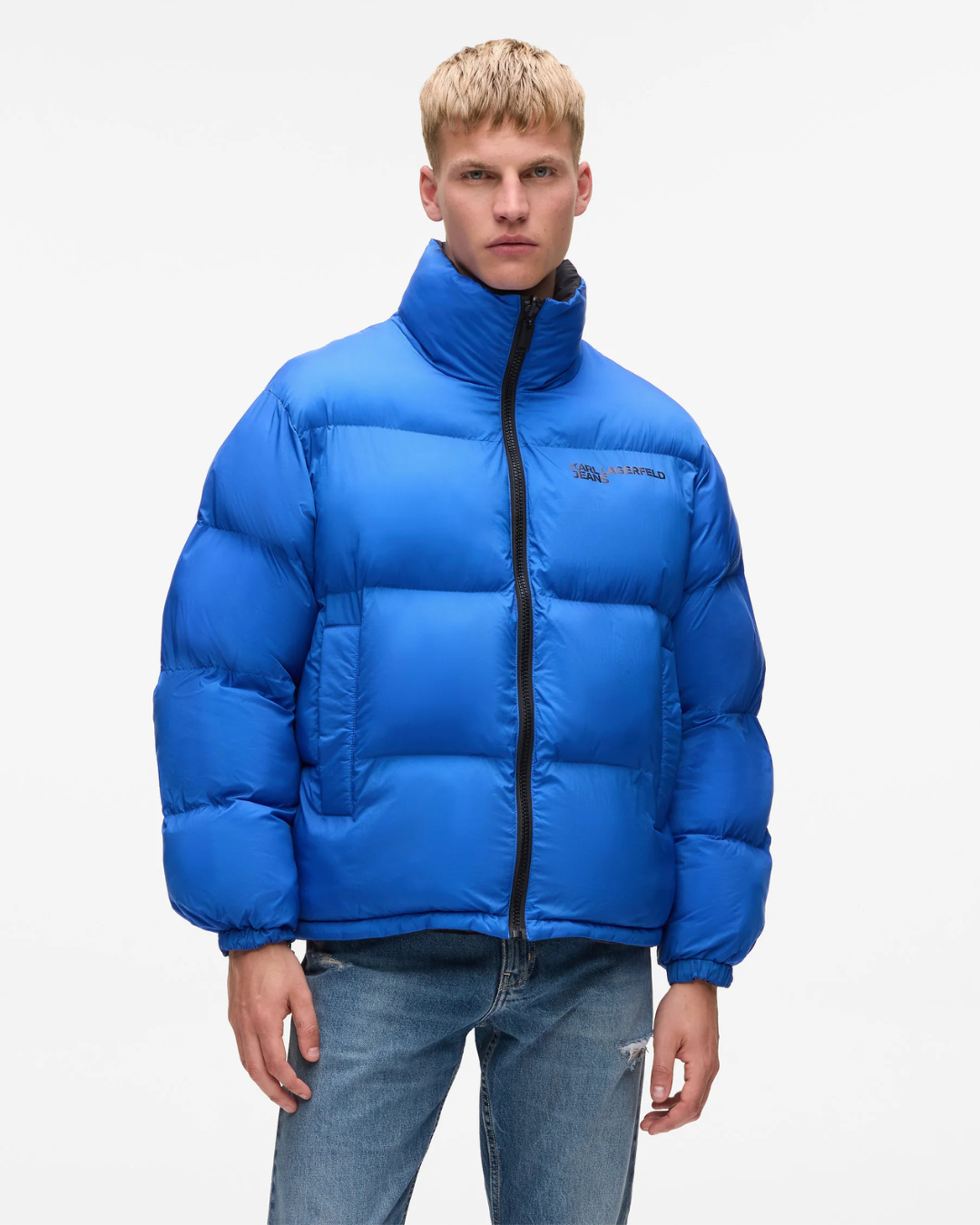 Karl Lagerfeld Jeans - Klj Reversible Puffer - Blu e Nero