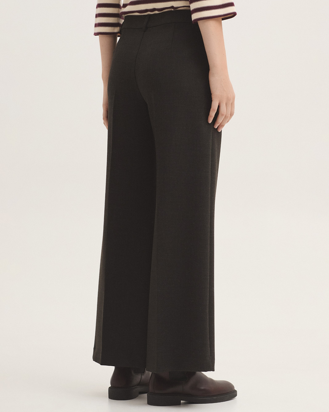 Nice Things - Melange Structured Pants - Grigio