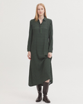 Nice Things - "Endless Column Print" Long Dress - Intense Green