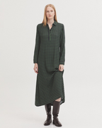 Nice Things - "Endless Column Print" Long Dress - Intense Green
