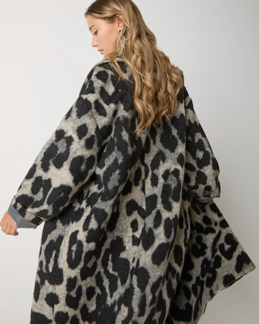 Alessia Santi - Completo Cappotto e Cintura - Grigio e Nero