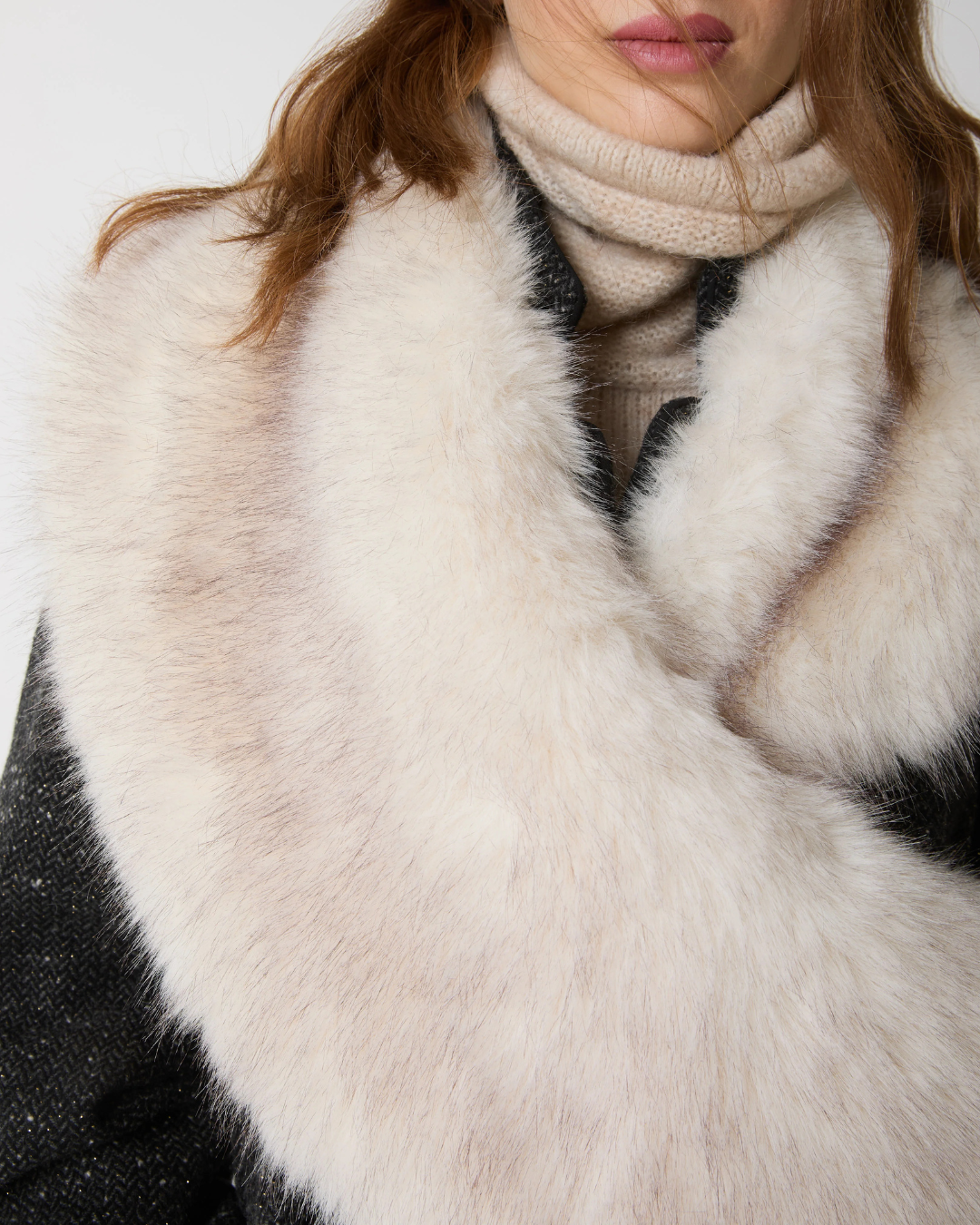 Alessia Santi - Stola In Ecopelliccia - Bianco