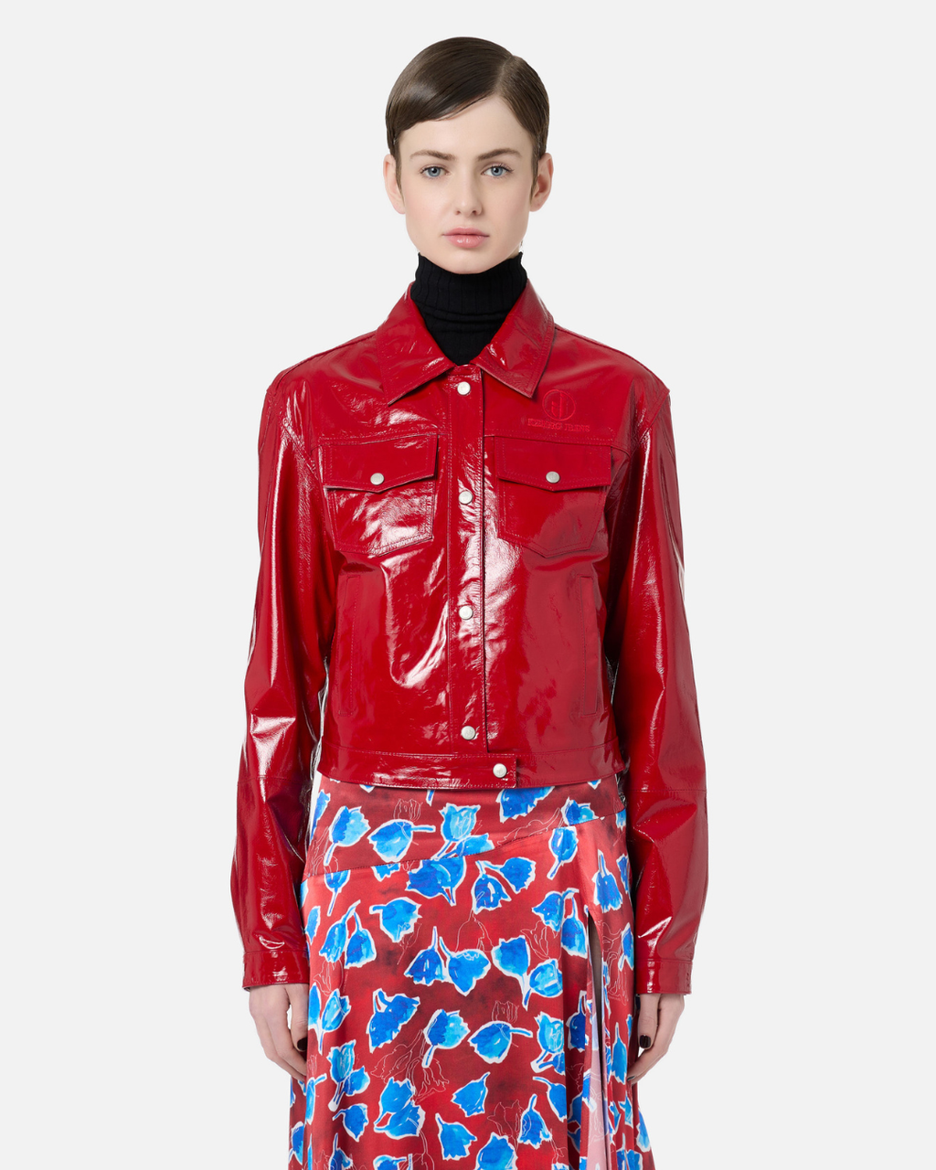 Iceberg Jeans - Giubbotto Pelle - Rosso