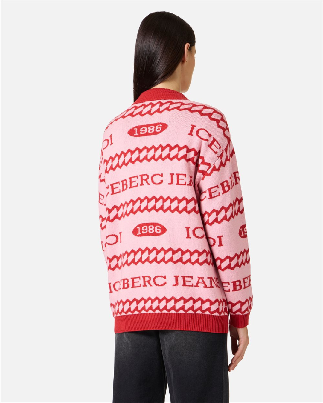 Iceberg Jeans - Maglia Cardigan - Rosso e Rosa