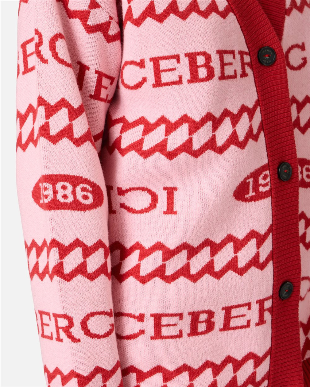 Iceberg Jeans - Maglia Cardigan - Rosso e Rosa