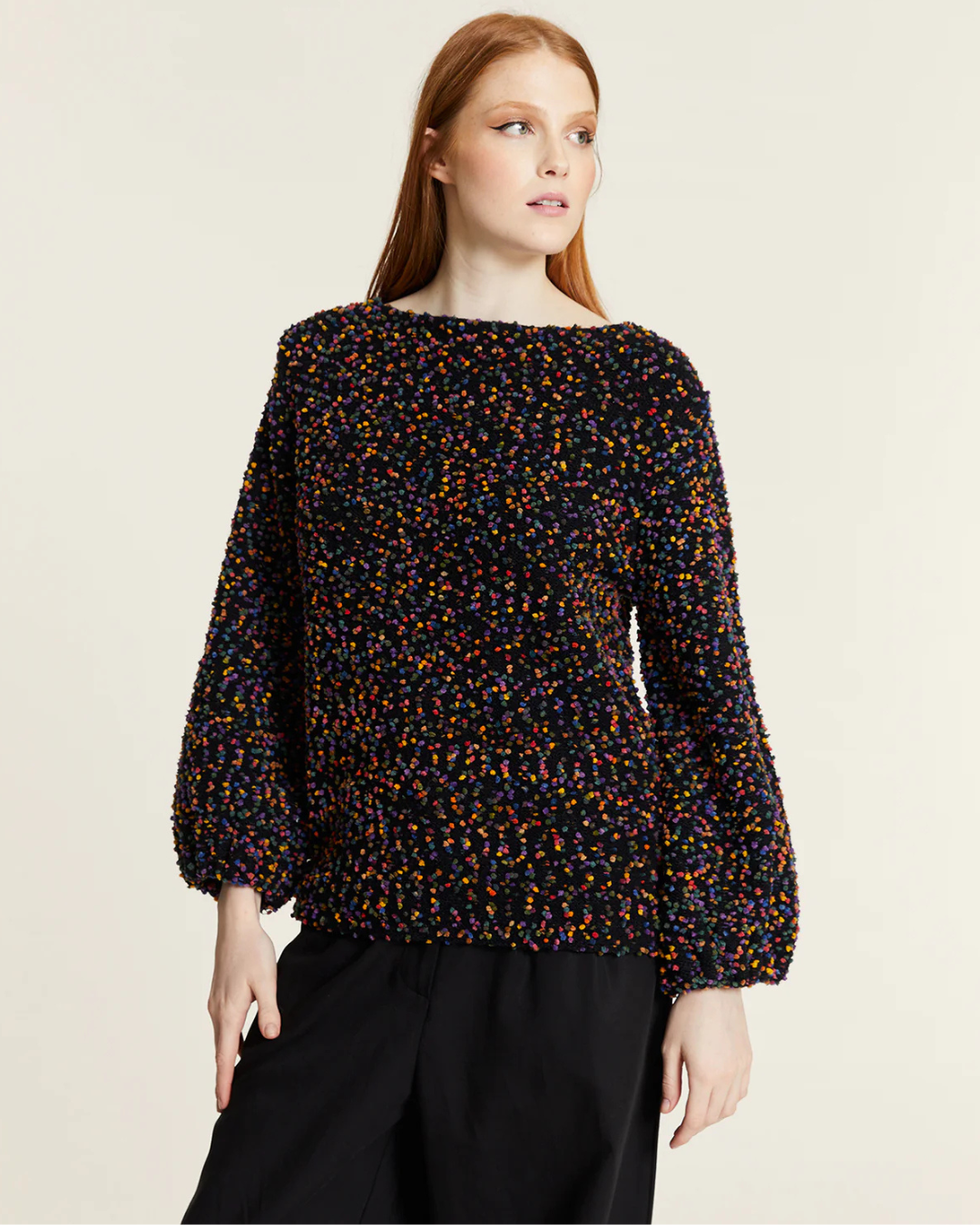 Pepa Loves - Jersey Mini Pompones - Nero