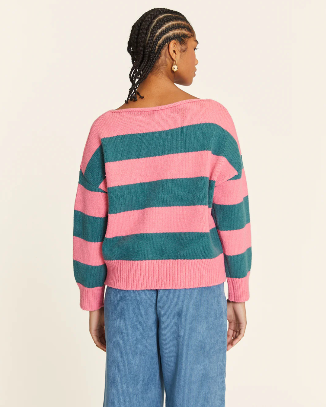 Pepa Loves - Jersey De Rayas Rosa Y Verde - Rosa