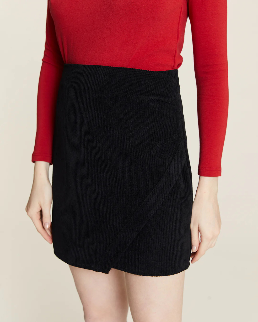 Pepa Loves - Falda Mini De Pana - Nero