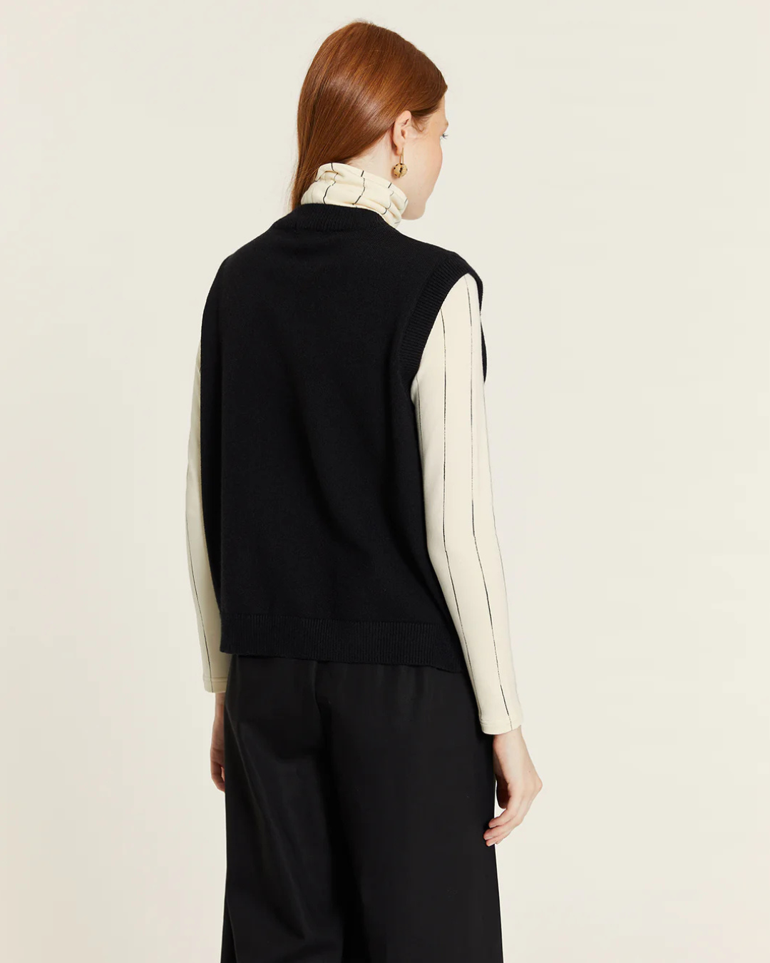 Pepa Loves - Chaleco De Punto Con Botones De Corazon - Nero