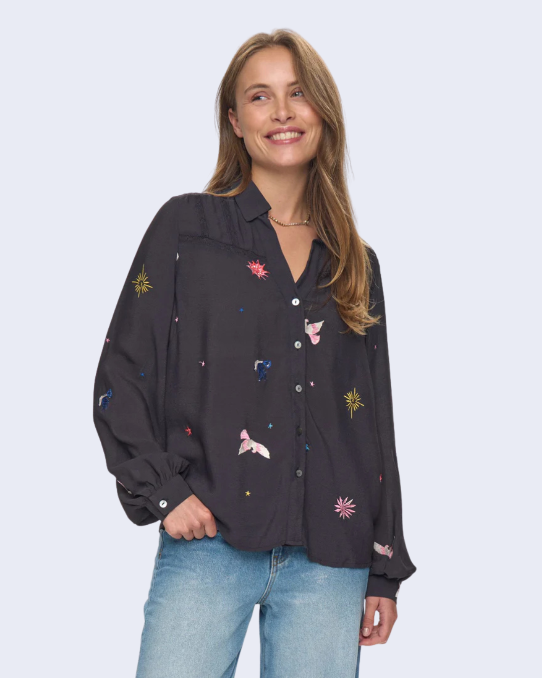 Numph - Nutekna Shirt - Obsidian