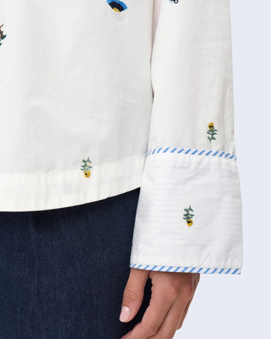 Numph - Nuchiro Boxy Shirt - Cloud Dancer