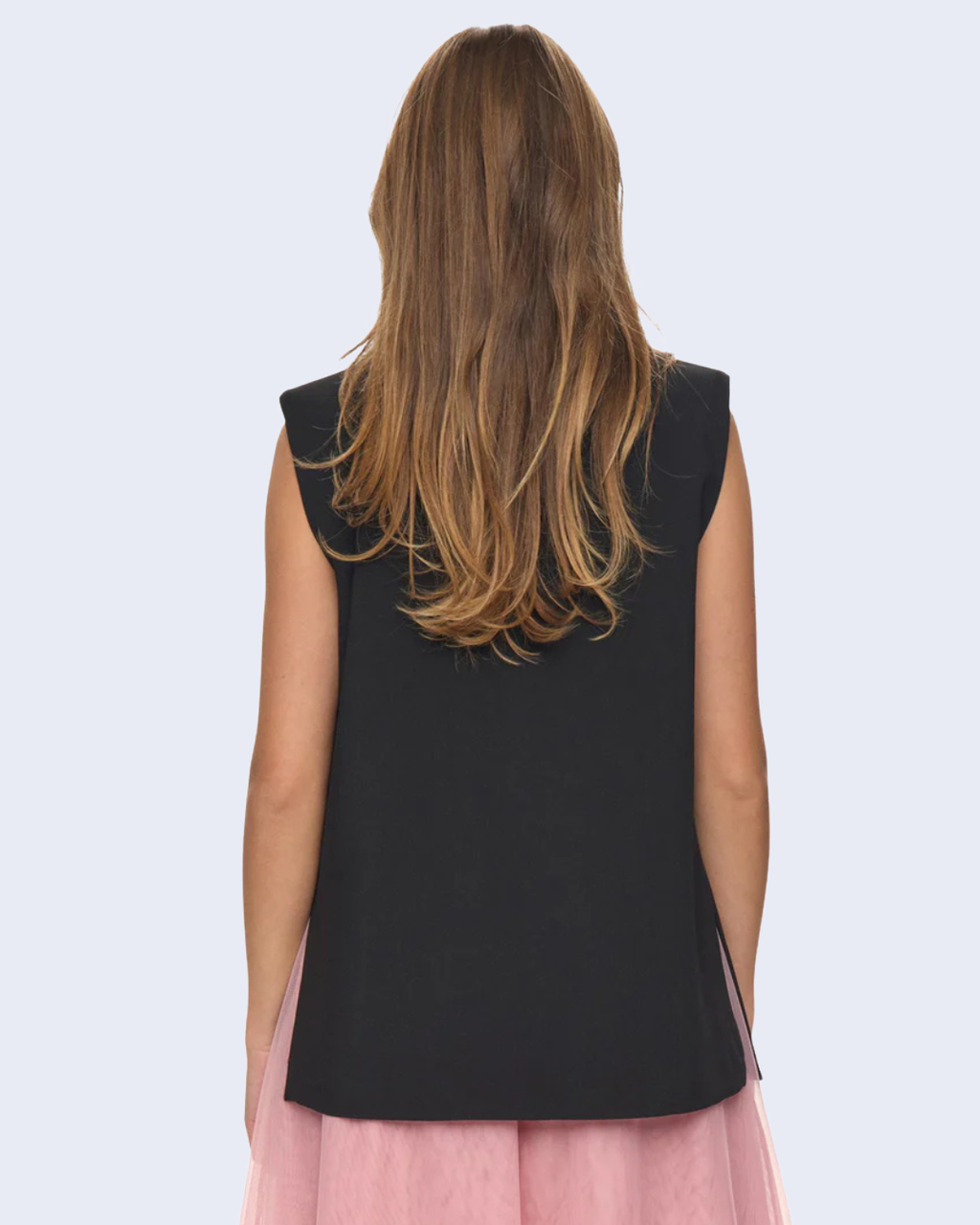 Numph - Nualmut Long Vest - Nero